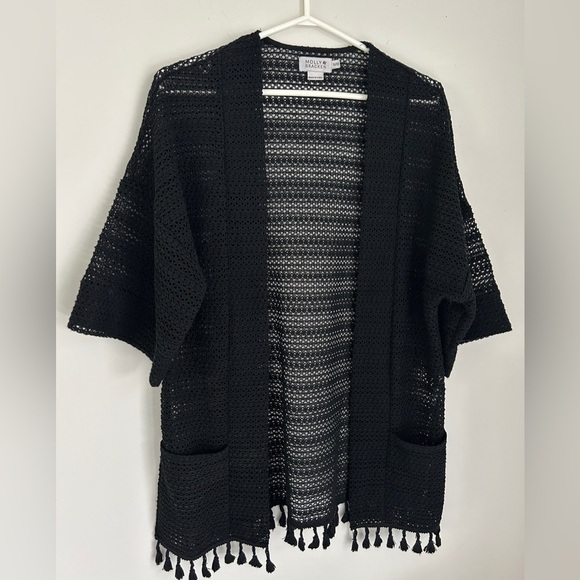 Molly Bracken Bell-Sleeve Tassel Cardigan One Size - Picture 2 of 5